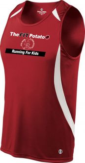 Holloway Youth Sprinter Singlet, Red/White